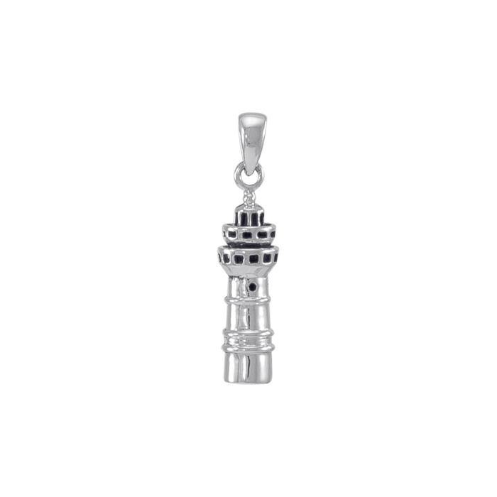 Three Tiered LighthouseSterling Silver Pendant TP3157 - Pendants