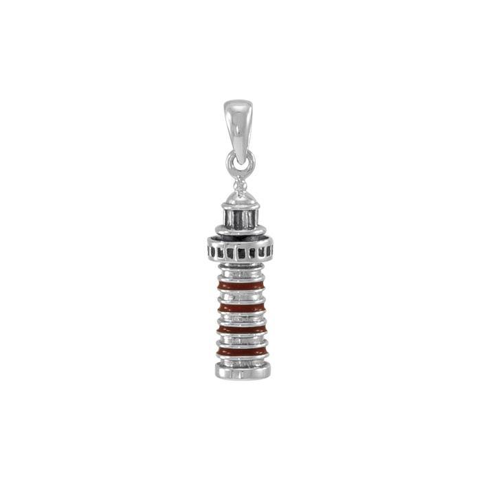 Caspian Sea Lighthouse Sterling Silver Pendant TP3159 - Pendants
