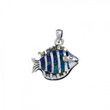 Tropical Reef Fish Sterling Silver Pendant TP970 - Pendants