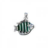 Tropical Reef Fish Sterling Silver Pendant TP970 - Pendants