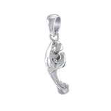Mother & Baby Manatee Sterling Silver Pendant TPD035 - Pendants