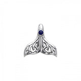 Celtic Whale Tail Sterling Silver Pendant TPD071 - Pendants