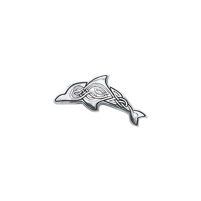 Celtic Dolphin Sterling Silver Pendant TPD1030 - Pendants