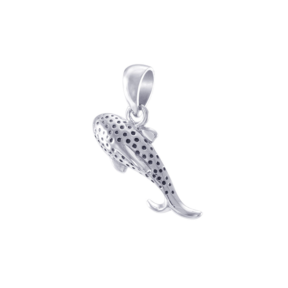 Small Whale Shark  Sterling Silver Pendant TPD4858 - Pendants