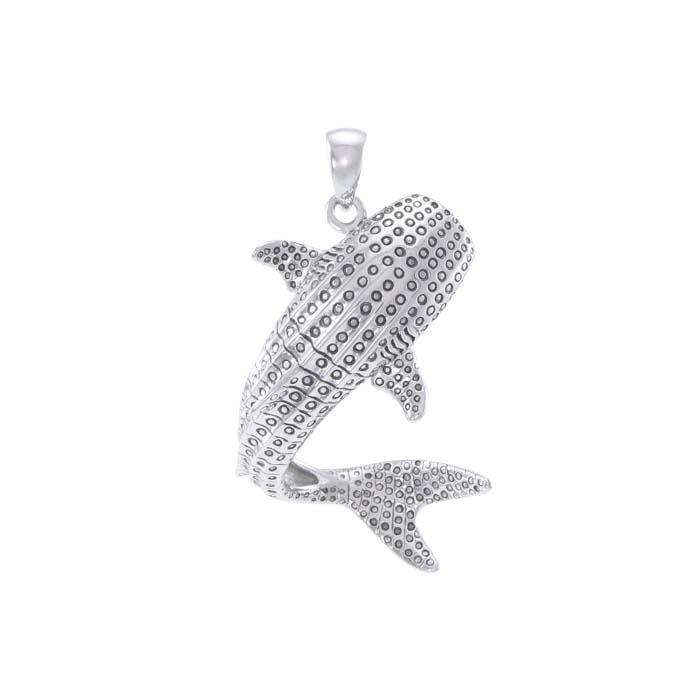 Large Whale Shark  Sterling Silver Pendant TPD4859 - Pendants