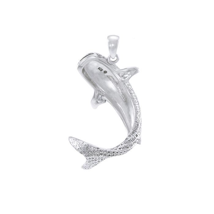 Large Whale Shark  Sterling Silver Pendant TPD4859 - Pendants