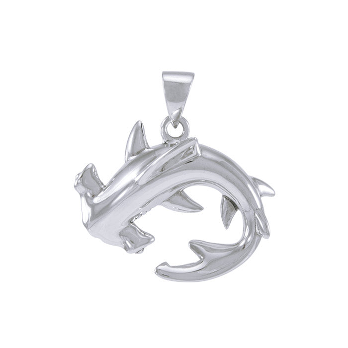 Hammerhead Shark Sterling Silver Pendant TPD4920 - Pendants