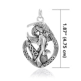 Celtic Mermaid Goddess Sterling Silver Pendant TPD4940 - Pendants