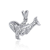 A gift of solitude Sterling Silver Whale Filigree Pendant Jewelry TPD5144 - Pendants