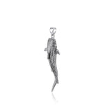Gentle giants in benign grace ~ Small Whale Shark Silver Pendant TPD5197 - Pendant