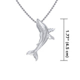Sterling Silver Humpback Whale Pendant TPD5216 - Pendant