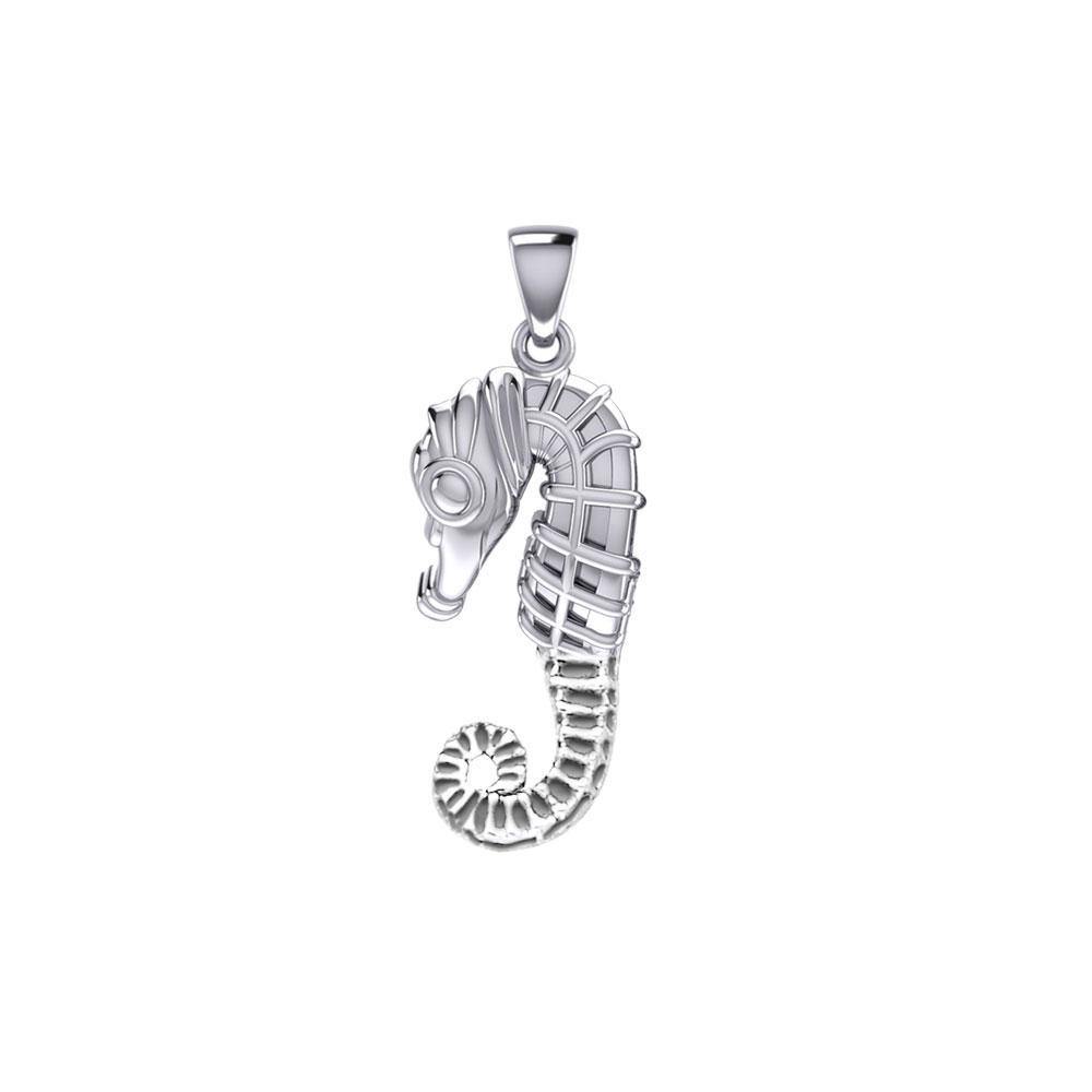 Small Seahorse Silver Pendant TPD5403 - Pendant