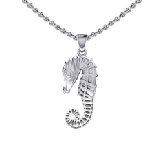 Small Seahorse Silver Pendant TPD5403 - Pendant