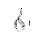 Celtic Mermaid Tail Sterling Silver Pendant TPD5474 - Pendant