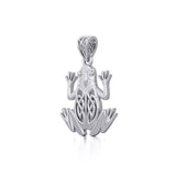 Celtic Frog Silver Pendant TPD5691 - Pendant