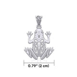 Celtic Frog Silver Pendant TPD5691 - Pendant