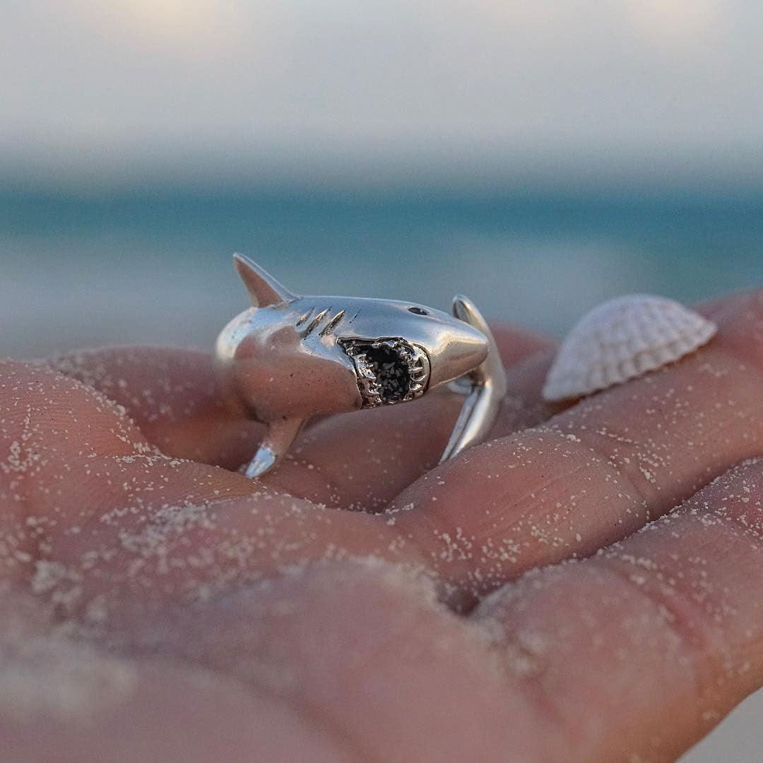 Great White Shark Ring TR1481 - Rings