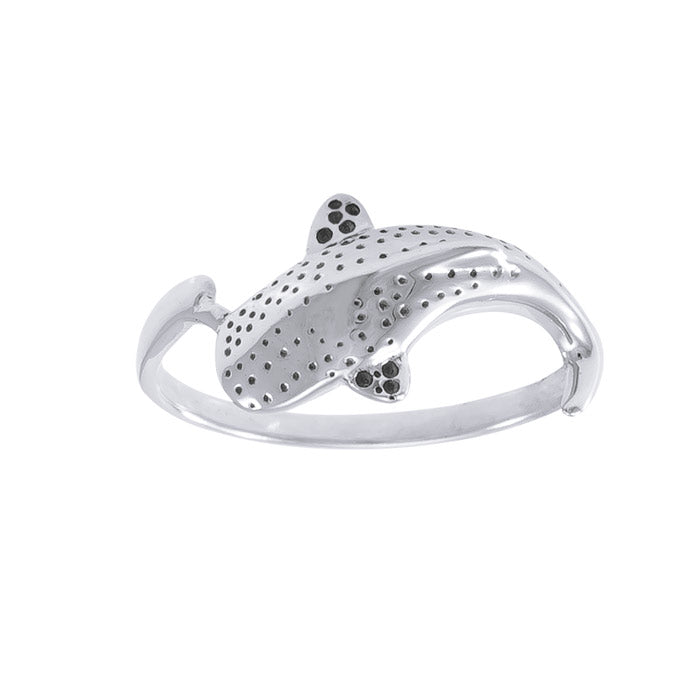 Whale Shark Sterling Silver Ring TR1765 - Rings