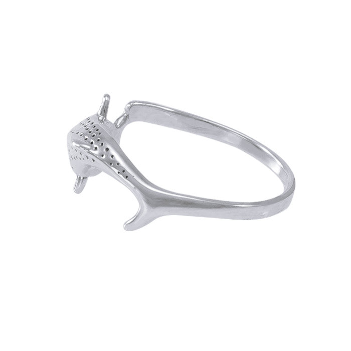 Whale Shark Sterling Silver Ring TR1765 - Rings