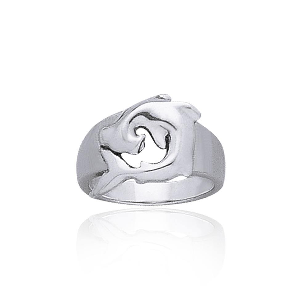 Hammerhead Shark Sterling Silver Ring TR1833 - Rings