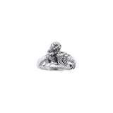 Sea Lion Sterling Silver Ring TR2367 - Rings