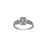 Sand Dollar Sterling Silver Ring TR3027 - Rings