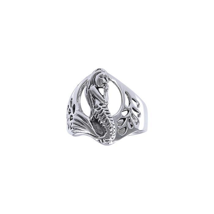 Mermaid Sterling Silver Ring TR3115 - Rings