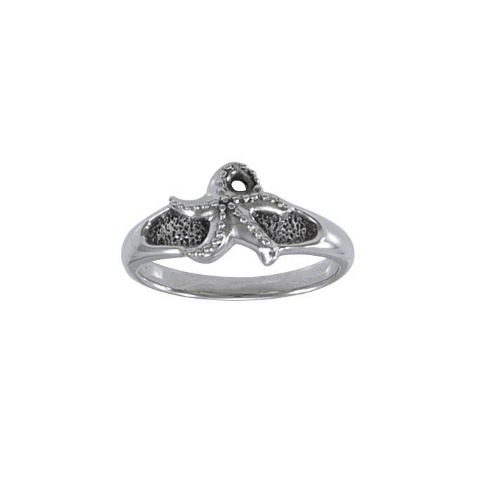 Starfish Sterling Silver Ring TR3273 - Rings
