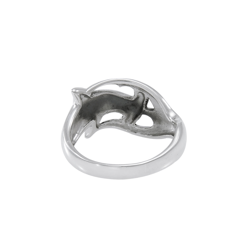 Hammerhead Shark Sterling Silver Ring TR3409 - Rings