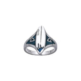 Surfboard Sterling Silver Ring TR3645 - Rings