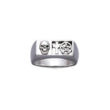 Skull Cross The Star Ring TR3671 - Jewelry