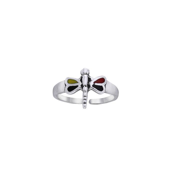 Dragonfly Silver Toe Ring TR3729 - Toe Rings