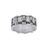 Aurora Lighthouse T Sterling Silver Ring TR3741 - Rings