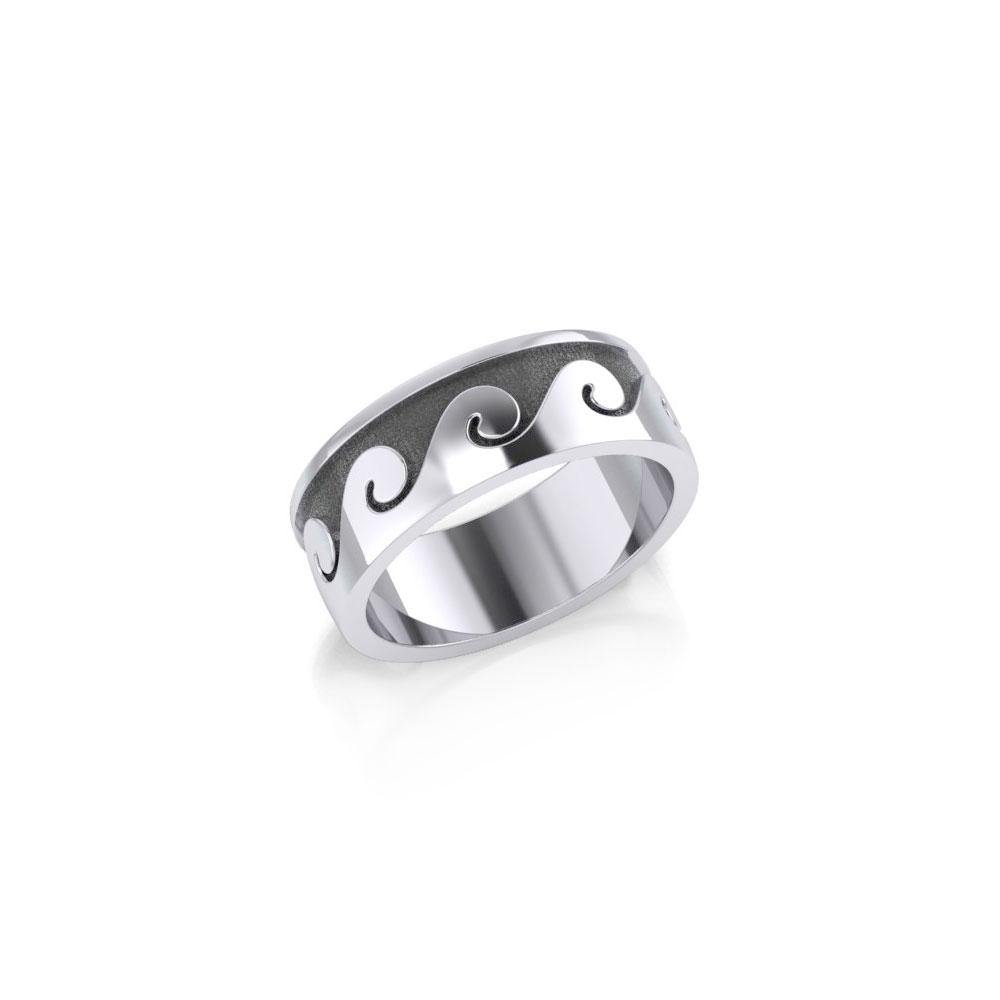 Big Wave Sterling Silver Ring TR551 - Rings