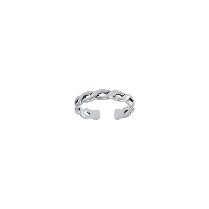 Waves Sterling Silver Toe Ring TR607 - Toe Rings