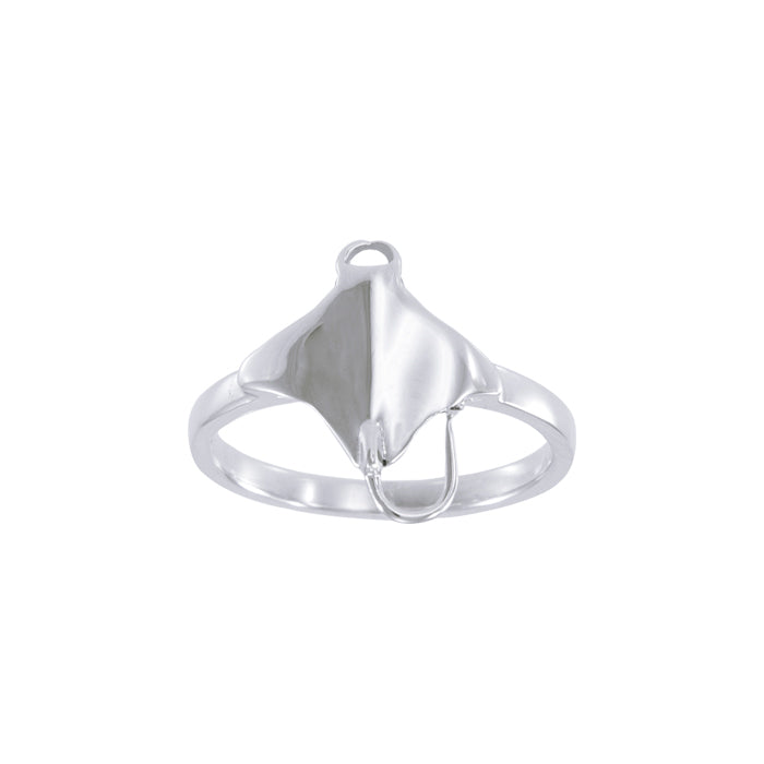 Manta Ray Sterling Silver Ring TRI1626 - Rings