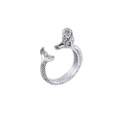 Mermaid Sterling Silver Wrap Ring TRI1630 - Rings