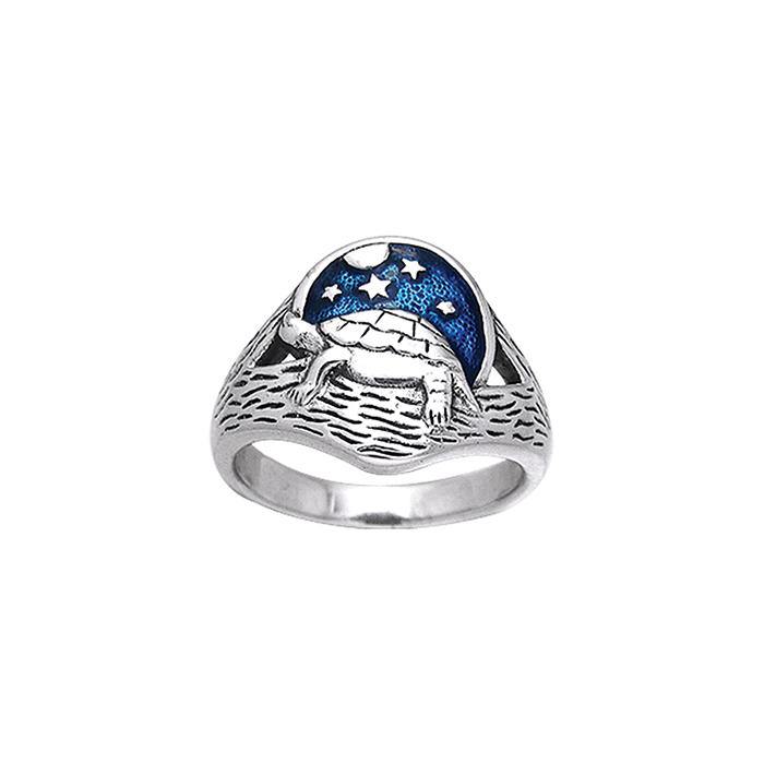 Turtle Sterling Silver Ring TRI164 - Rings