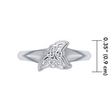 Celtic Shark Fin Silver Ring TRI1763 - Ring