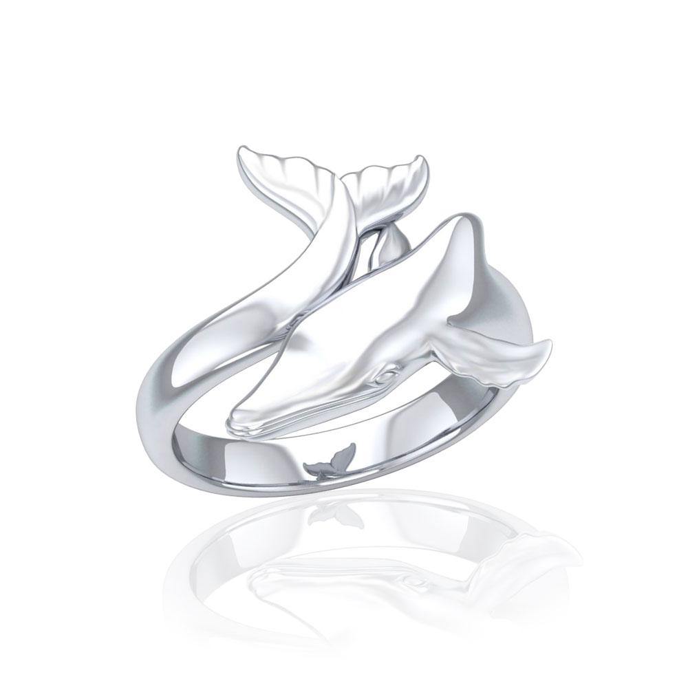 Graceful Mike Whale Silver Ring TRI1767 - Ring