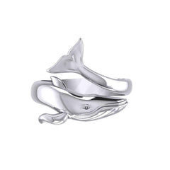 Blue Whale Sterling Silver Ring TRI1926 - Ring