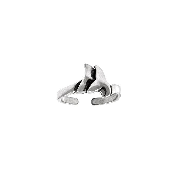 Double Whale Silver Wrap Ring Sterling Silver Toe Ring TTR091 - Rings