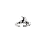 Double Whale Silver Wrap Ring Sterling Silver Toe Ring TTR091 - Rings