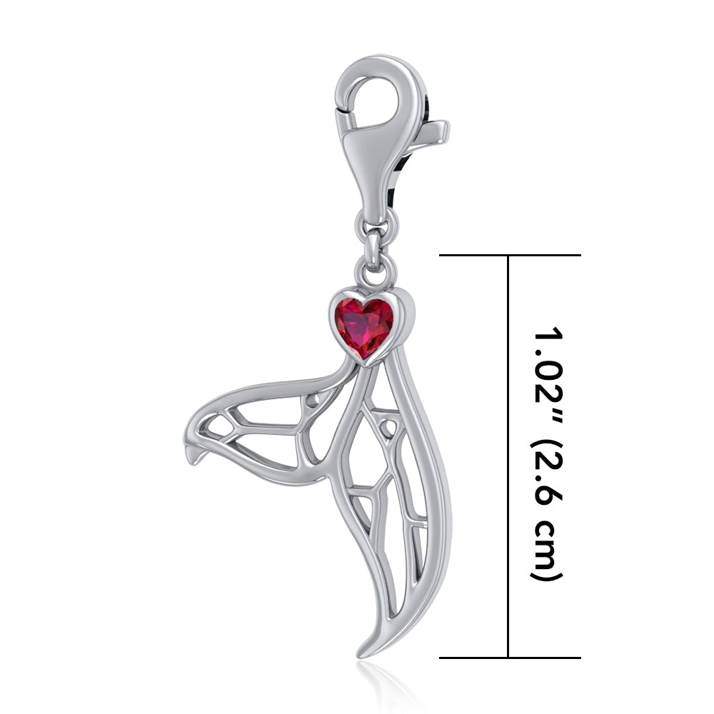 Window to Universe Whale Tail Sterling Silver Clip Charm TWC160 - Clip Charms