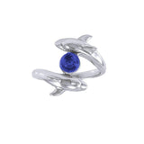Dolphins Sterling Silver Ring WR201 - Rings
