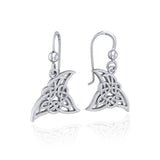 Celtic Shark Fin Silver Earrings TER1722 - Earrings