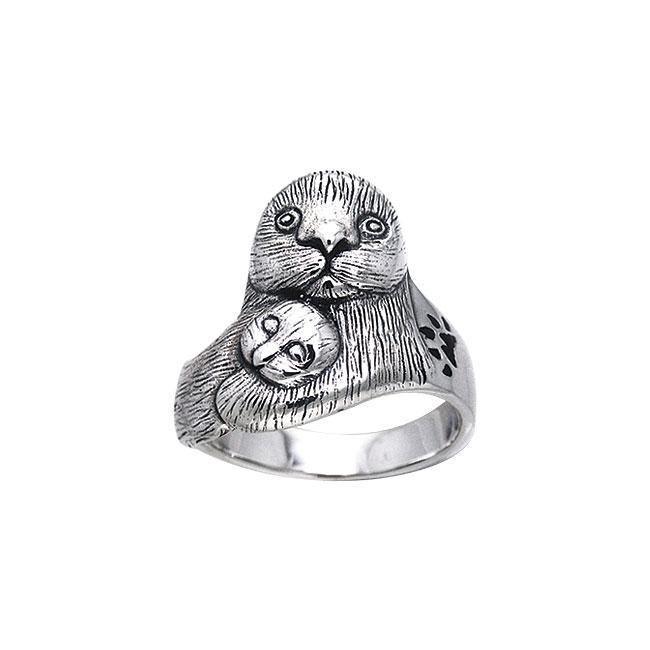 Ted Andrews Sea Otter Sterling Silver Ring